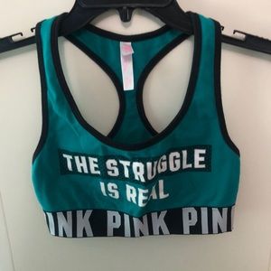 Pink Sports Bra